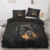 Pet Dog Hound Pattern Bedding Sets Cute Puppy Print Duvet Cover Bed Comforter Set Exquisite Bed Supplies Set Luxury Gift