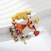 Retro Girly Light Luxury Versatile Car Love Pendant Female Brooch
