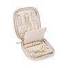Modern PU Jewelry Box Storage Space Lid Stylish Jewelry Organizers Leather Texture for Home Decors and Daily Use