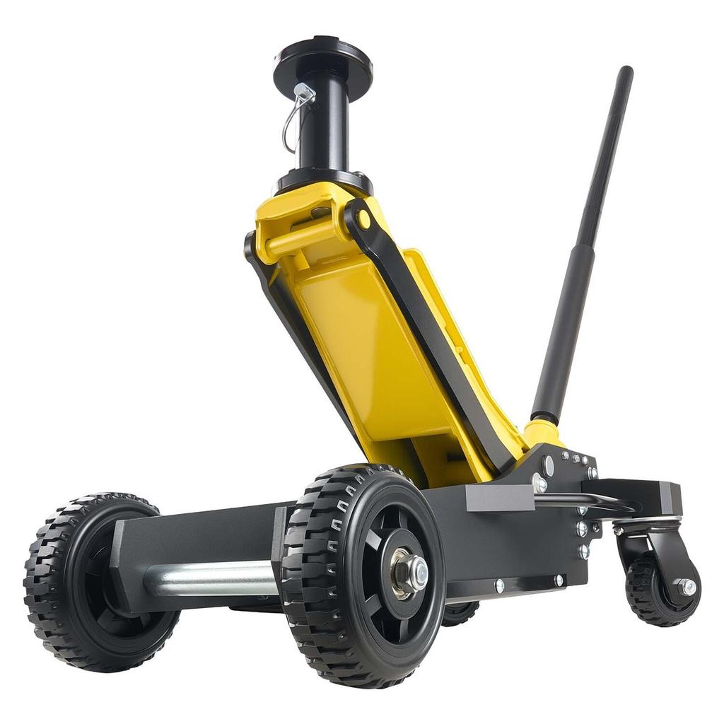 Floor Jack, 3 Ton Capacity, Aluminum & Steel Racing Floor Jack with Dual Pistons Quick Lift Pump & Extension Post, Hydraulic Trolley Car Lift for