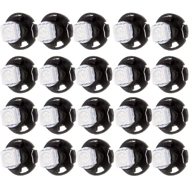 

cciyu T5 Neo Wedge Light 5050 SMD Instrument Panel Gauge Cluster Dashboard LED Bulb,20 Pack Super Blue синий