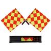 2pcs/Pack Soccer Referee Flags Professional Fair Play Sports Match Football Linesman Flags Sports Game Referee Equipment