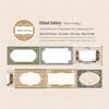 Retro Journal Sticky Notes Set - Kraft Paper Die-Cut Signs (6 Styles)