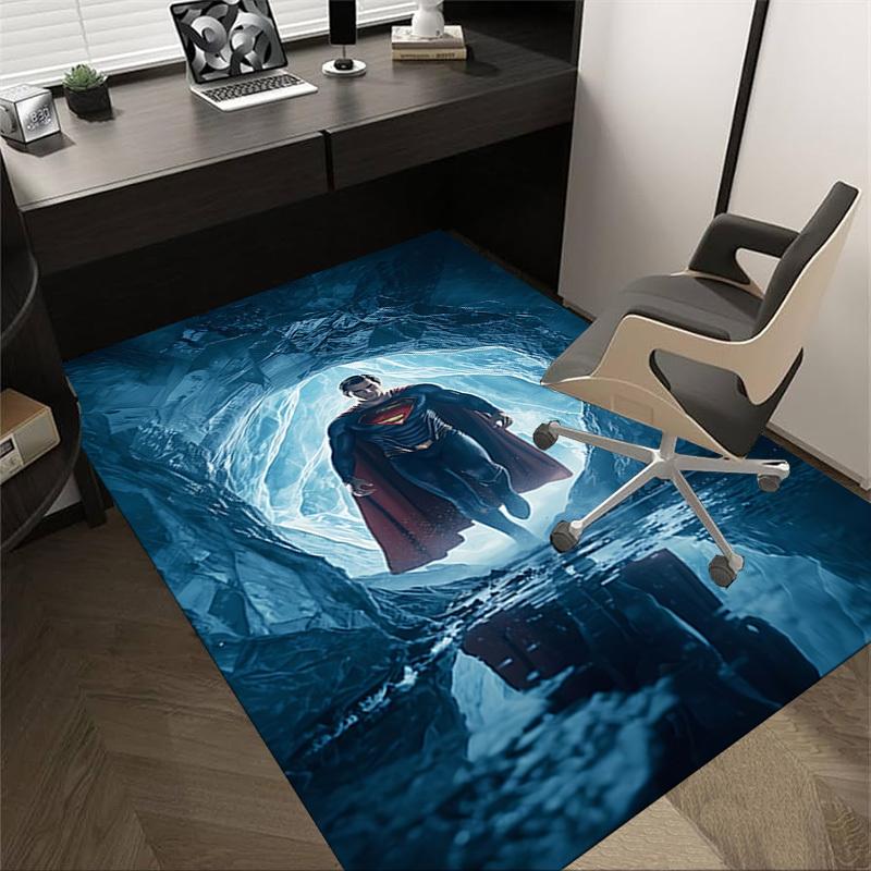 

1 шт. Супермен, Ковер Ледяная Пещера, для Декора Дома и Офиса, Ковер под Кресло, Праздничный Подарок, Ковер для Конференц-залаL1254 60cm by 90cm