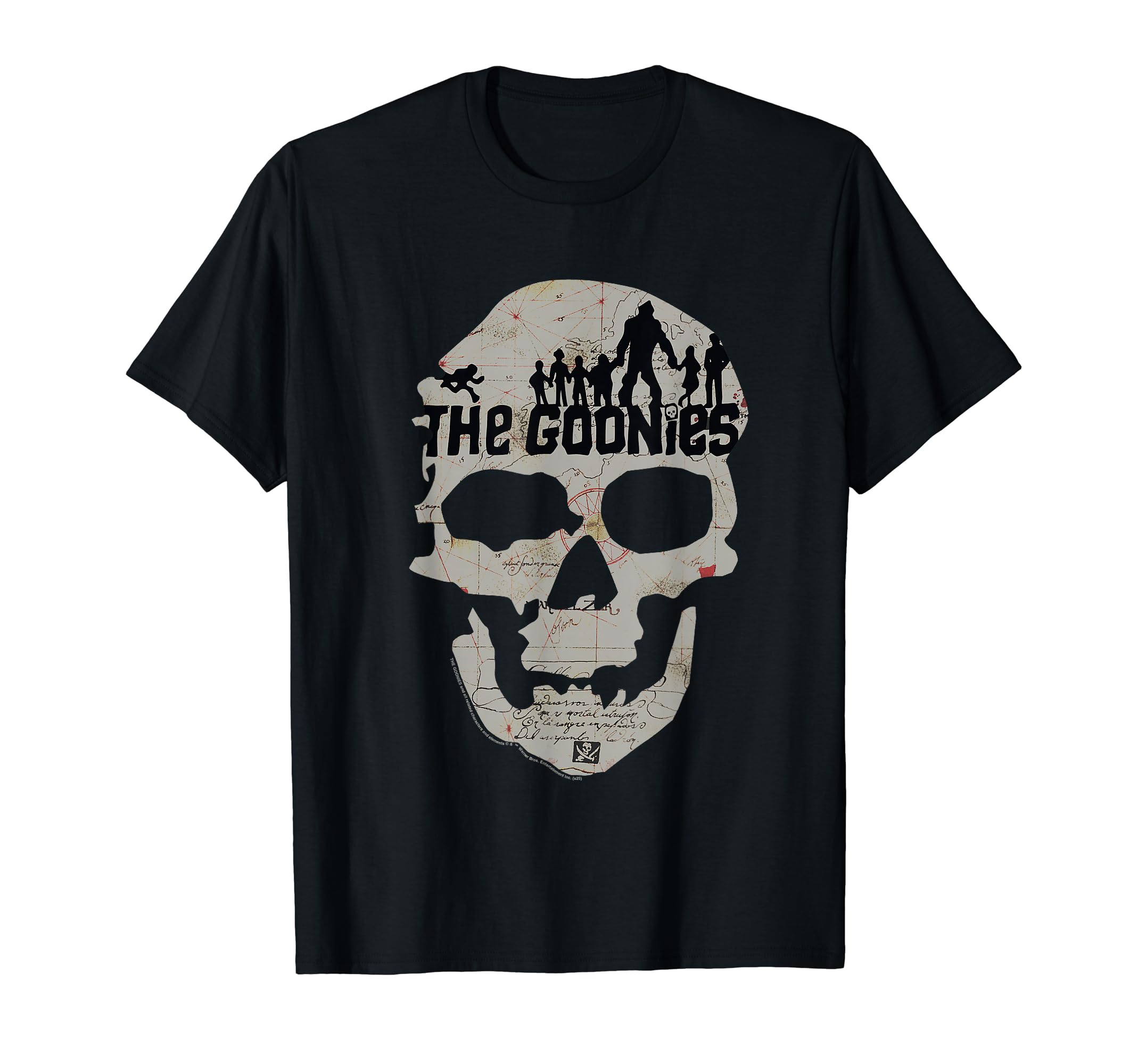 

The Goonies Skull Treasure Map Silhouette T-Shirt