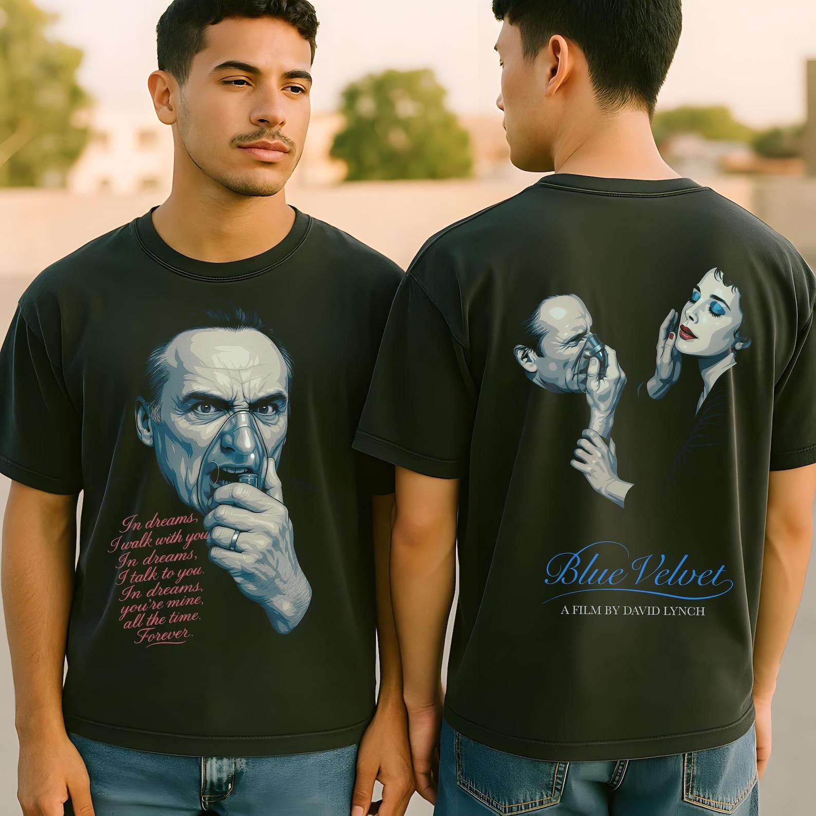 Blue Velvet TShirt, David Lynch Film Graphic Tee for Cult Cinema Fans & Filmmakers 2XL