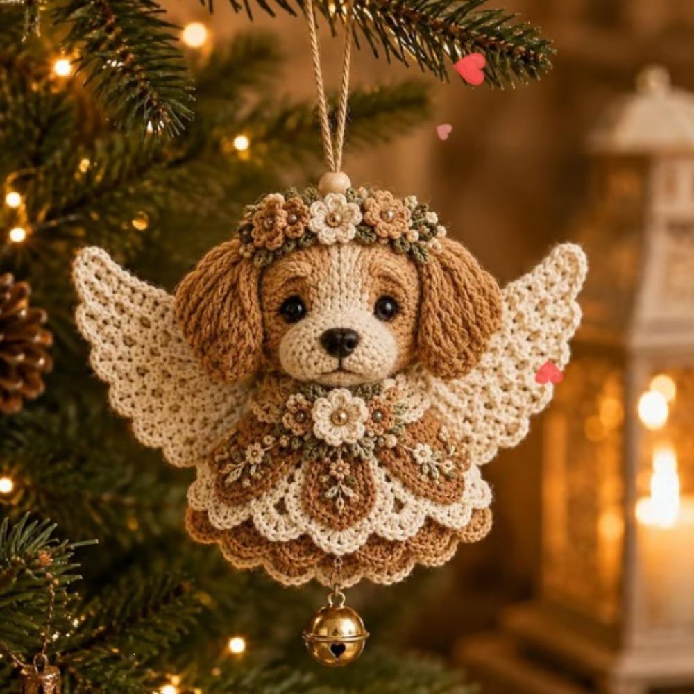 Hand-Knit Animal Crochet Ornament DIY Kit Wing Animal Yarn Pendant Kit Window Display