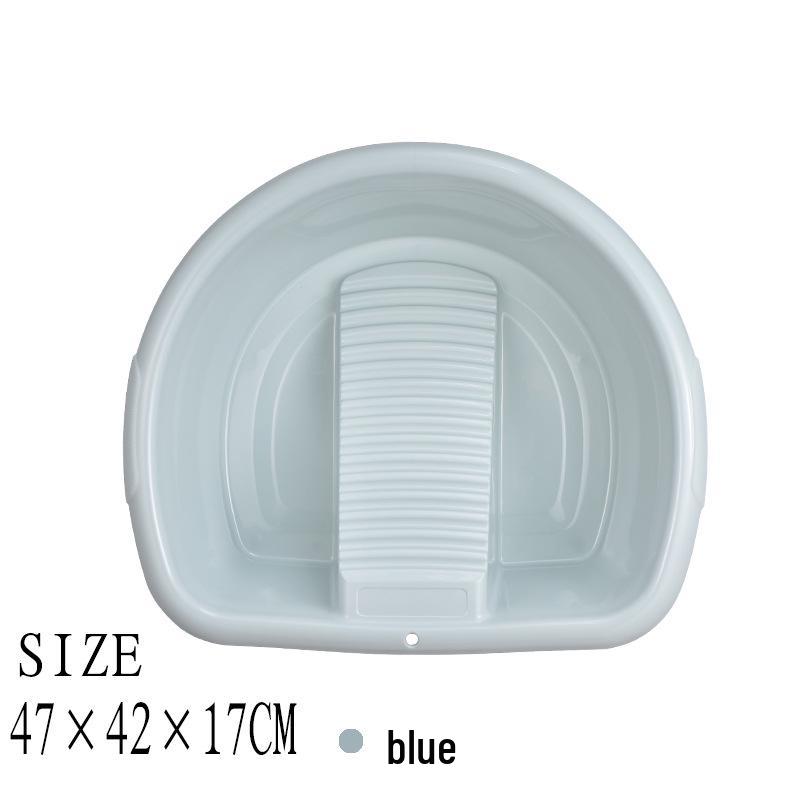 Round Baby Washing Basin with Thickened Plastic Washboard for Household Use