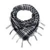 Mesh Yarn Desert Scarf with Tassels Soft Breathable Lightweight Outdoor Neck Piece Unisex Fashion Accessory