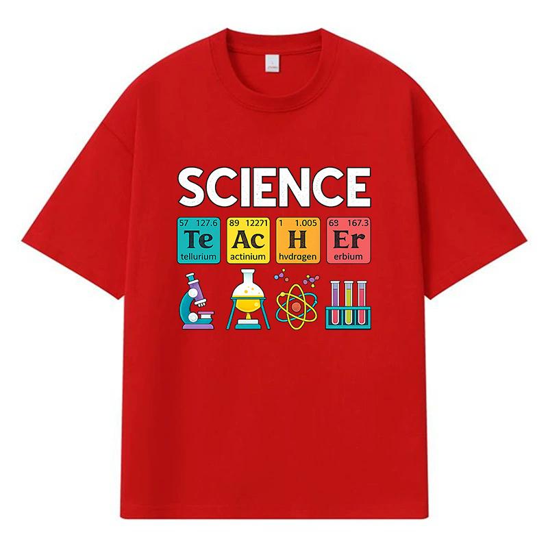 2026 Science Printed Graphic Streetwear Y2k Harajuku Clothes 100% Cotton T Shirt Casual Oversized Summer Men T-shirt