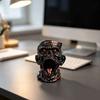 Resin Desk Organizer Gothic Skull Pen Holder, Realistic Zombie Head Makeup Brush Organizer, Large Capacity Desktop Holder Storage Container,