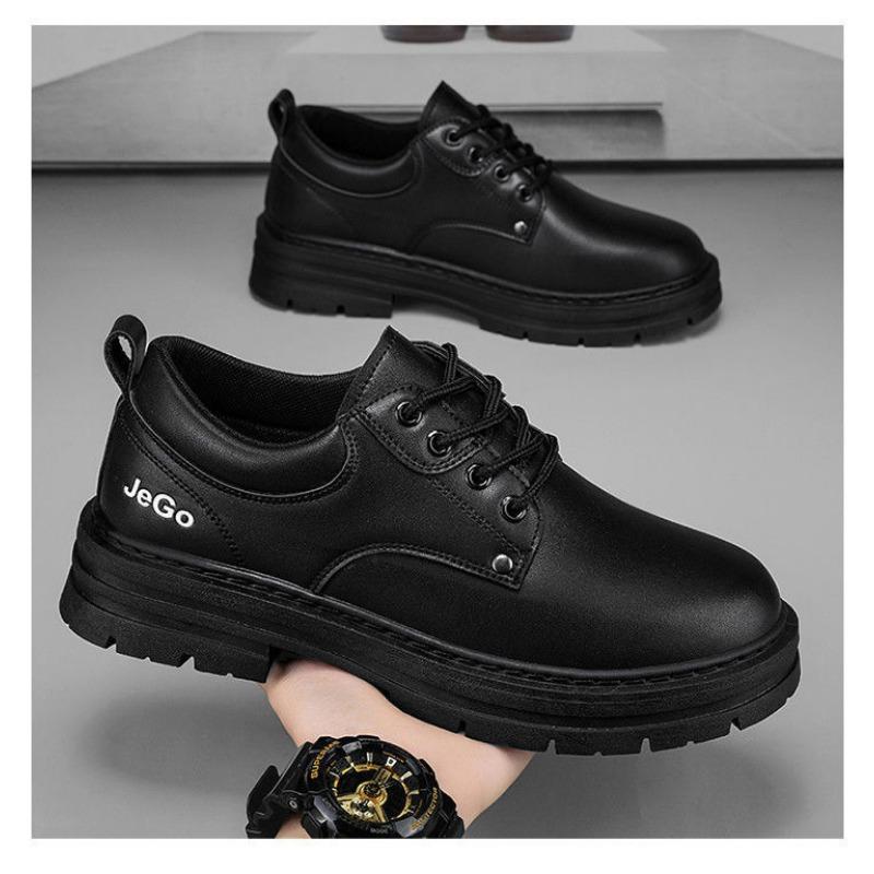 Men Thick Sole Non Slip Wear Resistant Low Top Martin Work Safety Boots