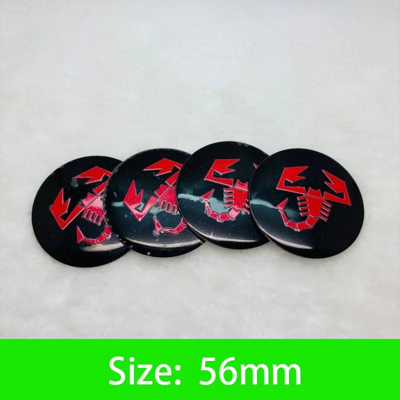 56-65mm Car Wheel Center Hub Cap Emblem Sticker Accessories For Fiat Abarth 500 Tipo FR Punto Ducato Stilo Palio Pondo Bravo