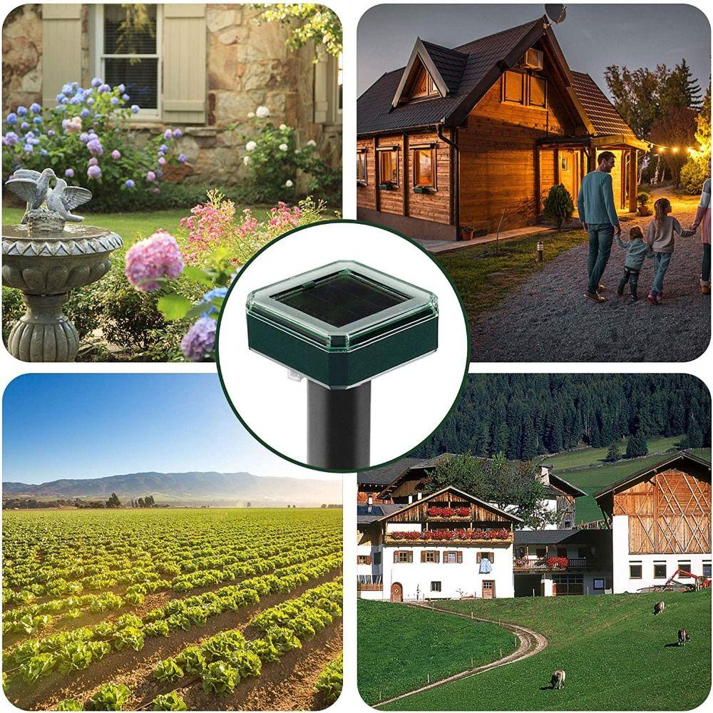Rodent Repellent Solar Powered Snake Repellent Ultrasonic Snake Repellent  Underground Pests