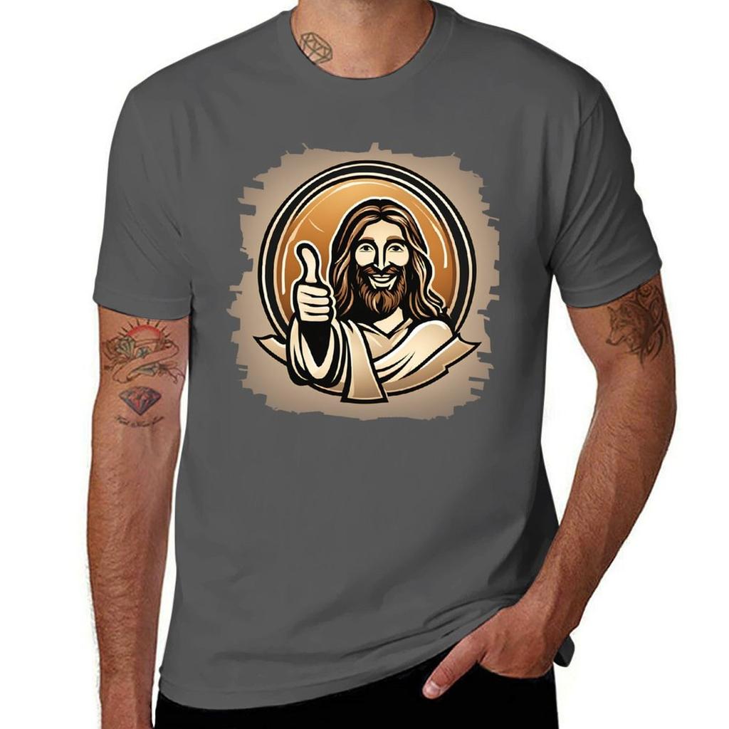 Jesuschrist Tshirt Novelty Print Casual Tee Shirt
