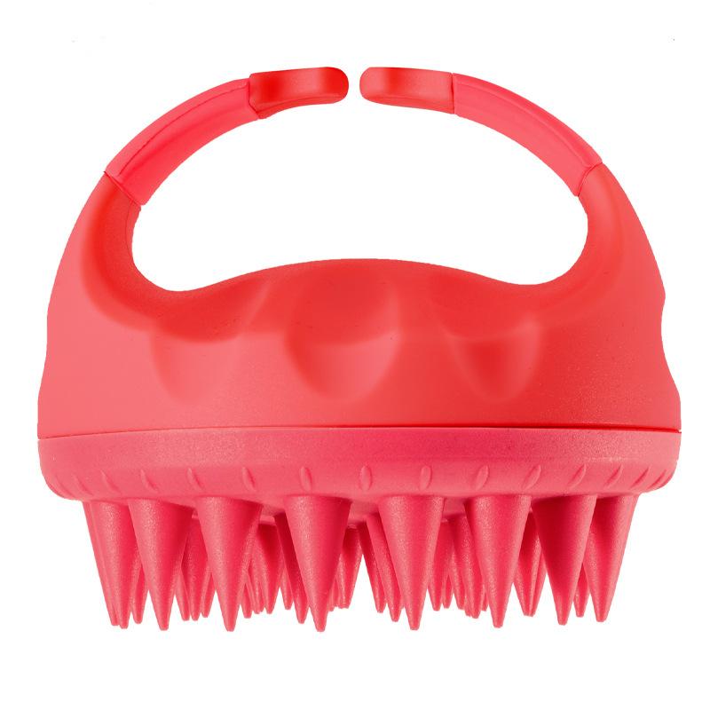 Portable Silicone Shampoo Brush Handheld Head Scalp Massage Brush Bath Massage Brush Body Shower Brush Soft Hair Comb Hair Care
