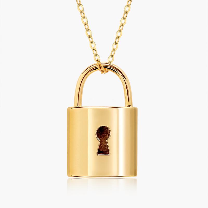 Mcel 14K Ionian Lock Necklace