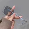 Blaulichtfilterbrille Unisex Großer Rahmen Klare Sicht Starkes Scharnier Transparent mit Krempe Augenschutz Klare Blaulichtbrille Brille