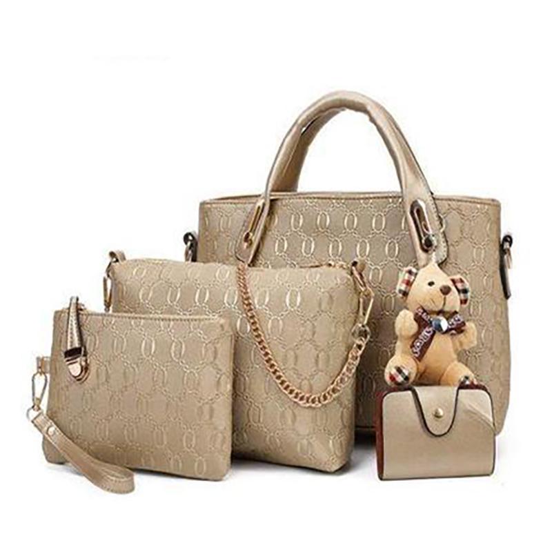 2025 Neue Kollektion Europäischer und Amerikanischer Stil 4-teiliges Nesttaschen-Set Handtasche mit großem Fassungsvermögen Pendler Umhängetasche