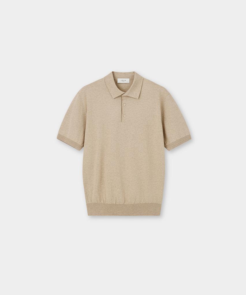 Jeilium Cotton Summer Essential Polo Neck Oatmeal (Dry Touch)