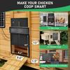 Solar Auto Chicken Coop Door Automatic Chicken Door Solar Powered & USB Charging Chicken Door 4 Modes with Timer & Light Senso