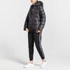 Nike Solid Logo Outdoor Quilted Lightweight Printed Zipper Hooded Down Jacket Women Jacket Black AJ7426-010