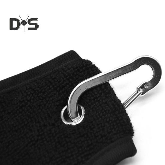 Prosop de minge de golf moale și absorbant, prosop mic de minge de golf cu clemă pentru saci de golf, accesorii de curățare a mingii de golf pentru jucători de golf