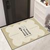 Household Silk Circle Dirt-resistant Floor Mat Entry Door Dust-proof Foot Mat Entrance Thickened Wear-resistant Lazy No-wash Floor Mat Entry Door Mat