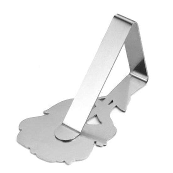 Stainless Steel Rose Tablecloth Clip Non-slip Indoor Outdoor Wedding Party Picnic Camping Table Cover Holder Fixing Clamp