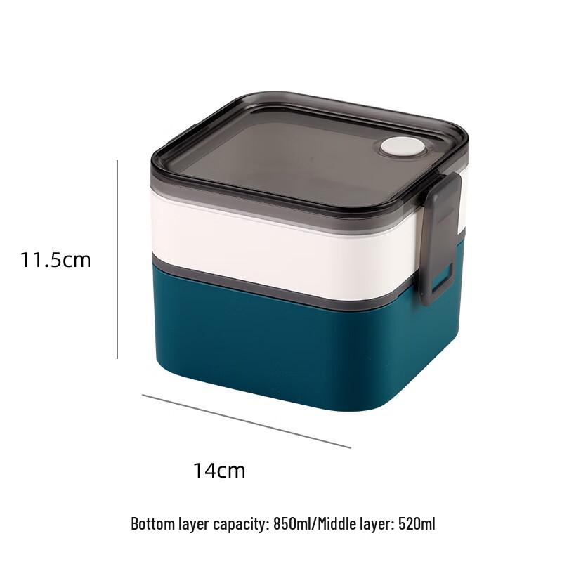 Junsixteen HX Microwaveable Double-Layer Bento Box 1370ml
