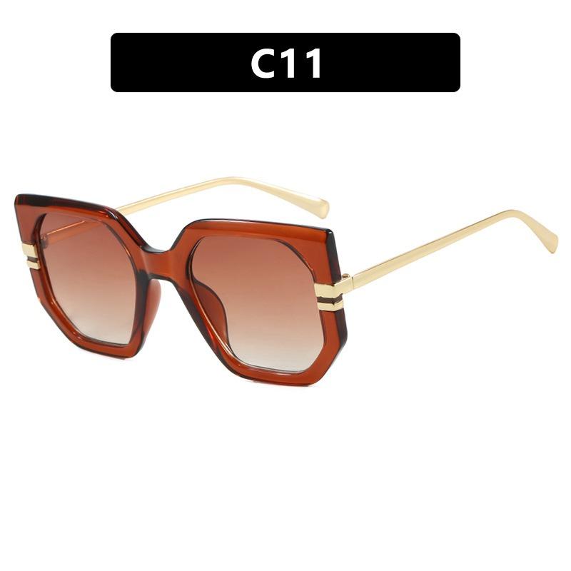 

Latest High Quality Metal Material Square Sunglasses Women Men Trendy Luxurious Sun Eyeglasses Beach Leisure Travel Male Female Eyeglasses UV400