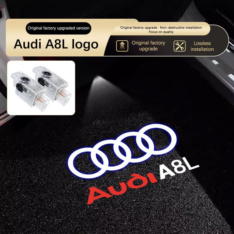For Audi A4 B5 B6 B7B8 A1 A3 8V 8P 8L A6 C5 C6 C7 A5 A7 A8 Q3 Q5 Q7 TT S3 S6 Sline Quattro Led Car Logo Laser Welcome Door Light