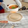 2Pcs Protective Table Placemat Linen Kitchen Mats Vintage Table Mats  Dining Tables
