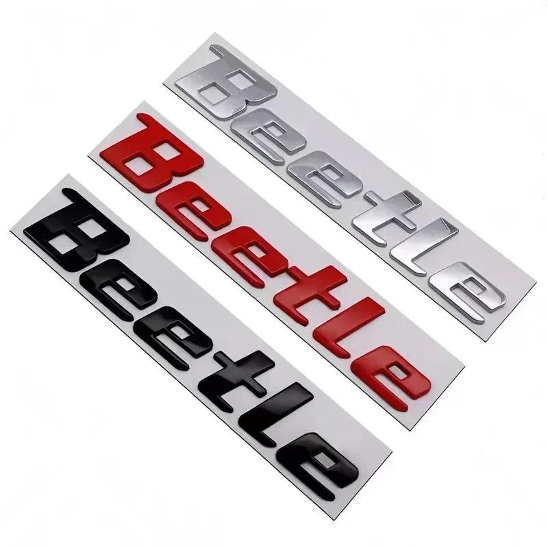 1Pc Metal Beetle Logo Car Badge Emblem Sticker Rear Trunk Sticker Accessory