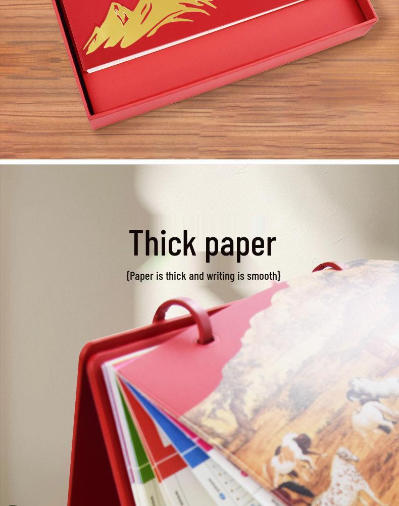 Luxury Leather 2026 Desk Calendar Set: Custom Corporate Gift for Business Meetings