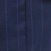 DORMEUIL Wollgestreifte maßgeschneiderte Jacke Marineblau Herren Gebraucht