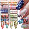 2026 Spring/Summer Starry Sky Floral Nail Stickers - 10 Sheets/Pack