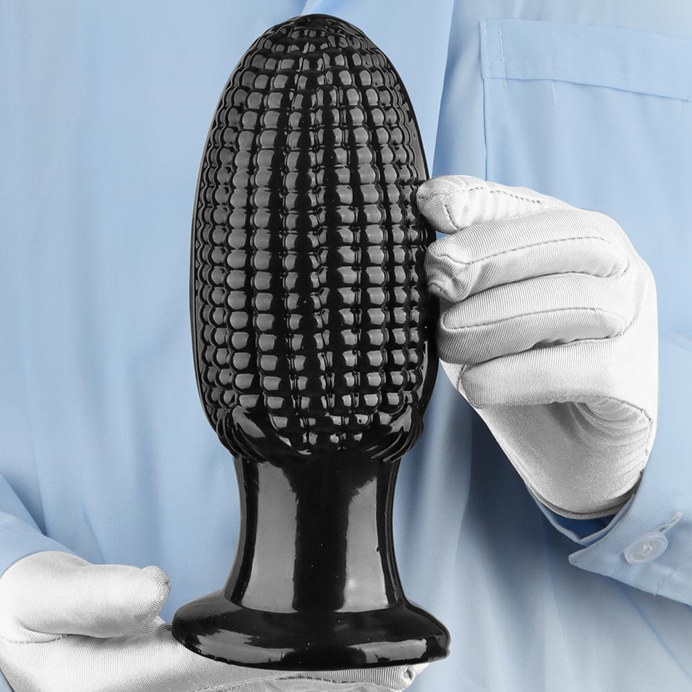 Black PVC Large Butt Plug Dildo Fisting Masturbator Sex Toy 18+ Big Dick Simulation Penis