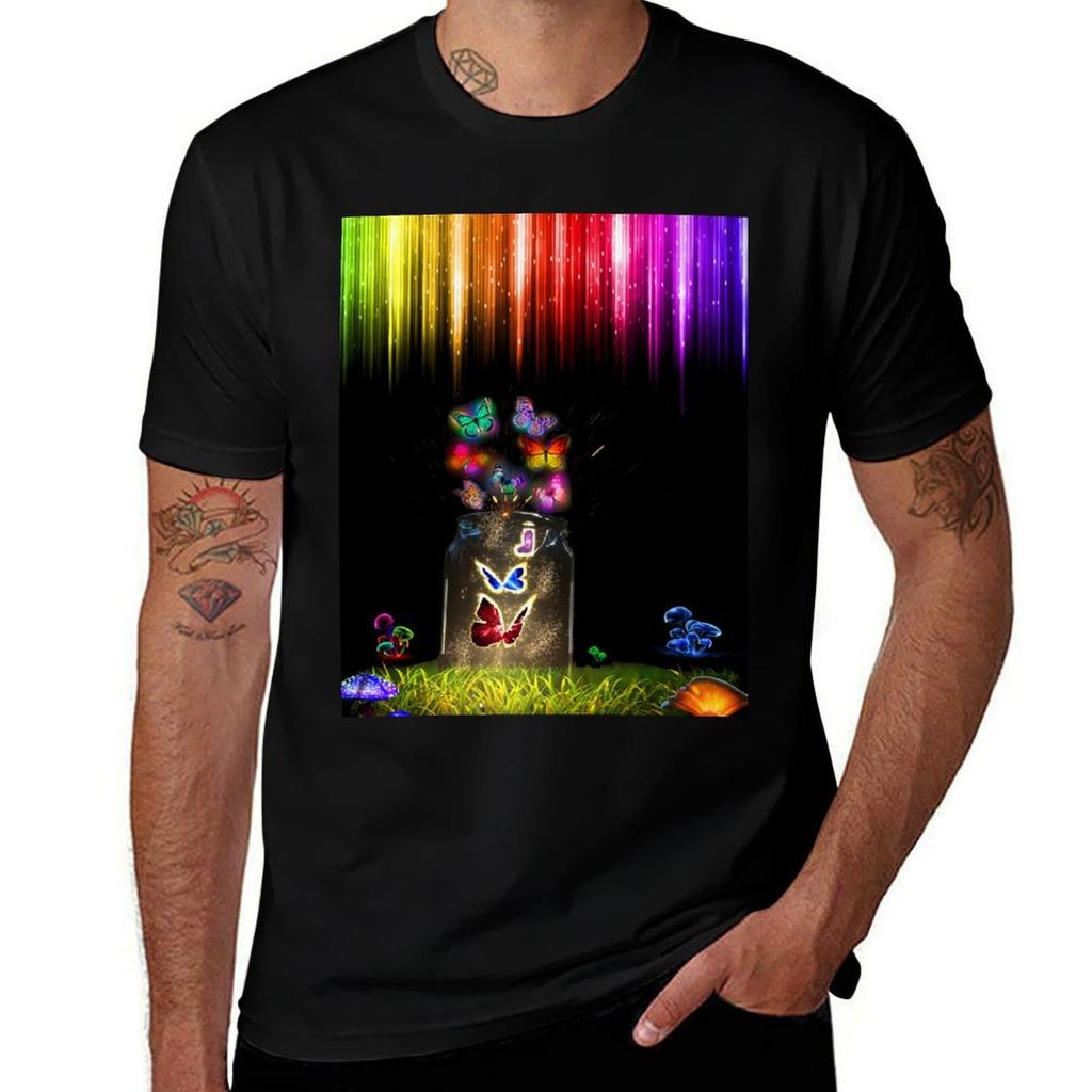 Butterflies Magick Tshirt Lightweight Casual Summer Tshirt