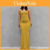 Solid Color Slim Fit Dress With Backless Design For Casual Wear