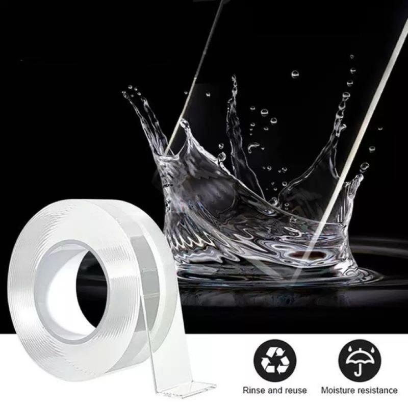 Nano Double Sided Tape Heavy Duty Transparent Adhesive Strips Strong Sticky Multipurpose Reusable Waterproof Mounting Tape