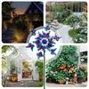 Removable Butterfly Wind Spinner Iron Art Wind Collectors Rotator Gardening Plug Pinwheel  Lawn