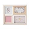 Francfranc Natural Photo Frame with Clock, White