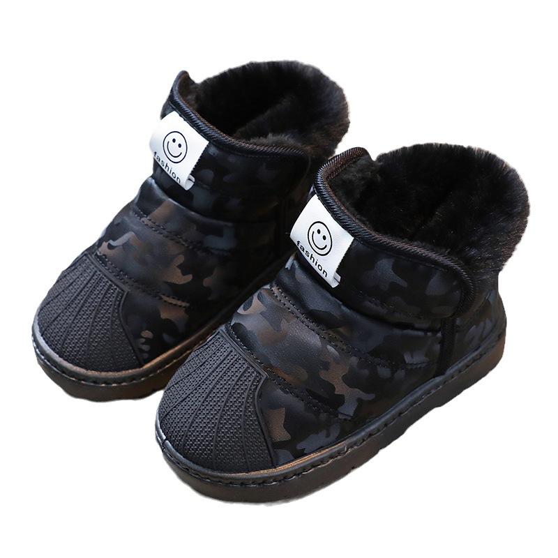 Children's Snow Boots Boys' Cotton Boots New Winter Cotton Shoes for Girls Children's Warm Shoes for Babies