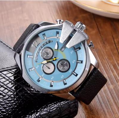 Hochwertige Sportuhren für Herren der Marke Cagarny, großes Zifferblatt, Quarz, blau, Business-Armbanduhr, Relogio Masculino, Relojes Hombre