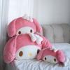 Yumuşak My Melody Peluş Oyuncak Büyük Boy Sarılma Yastığı Rahat Sırt Yastığı Sevimli Japon Tarzı Peluşlar Kanepe Dekoratif Yastık