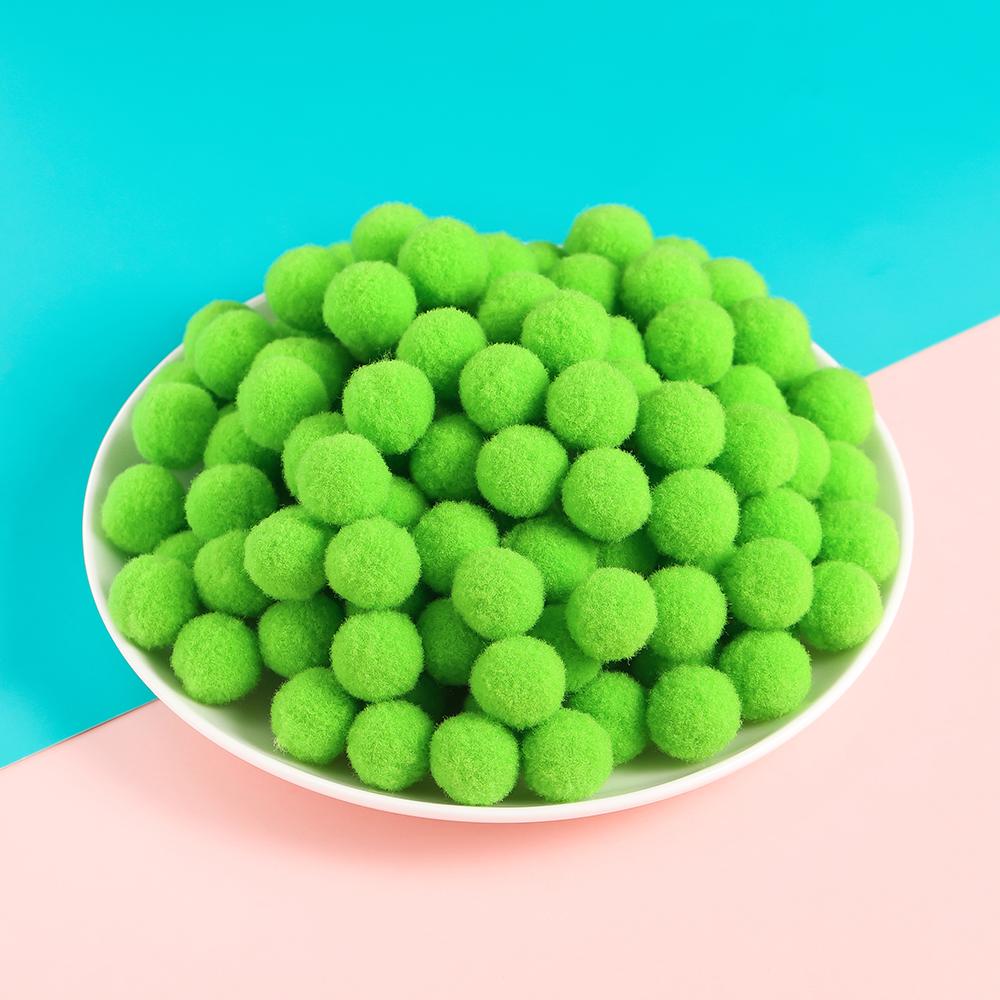 50pcs 10/15mm Multicolor Soft Fluffy Ball Pompom Plush Balls for DIY Sewing Holiday Decorations and Jewelry Making Supplies