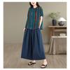 DIMANAF Plus Size Summer Pants Suits Women Sets Suits Loose Tops Shirts Long Pants Cotton Vintage Casual Clothing