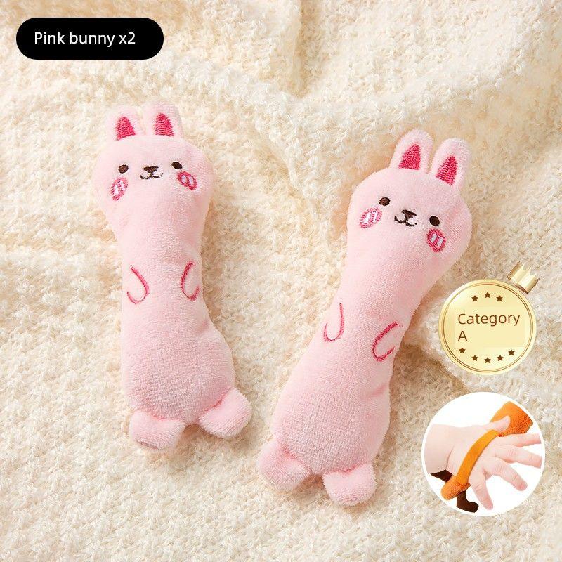 

Baby Anti-Startle Hand Grip Ring Doll Carrot Newborn Baby Comfort Grip Toy Anti-Scare Baby Tucking in Fantastic Product [2 Pack] Cute Rabbit (Moral: How Happy)