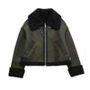 Women's Thickened Warm Fur Integrated Grab Fleece Double-sided Jacket Jacket Women's Biker Top